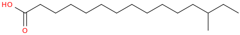 Pentadecanoic acid, 13 methyl 